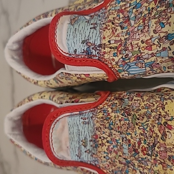 Vans Where's Waldo Kids 13 Multicolor Character Slip-On Skateboard Sneakers - Picture 6 of 10